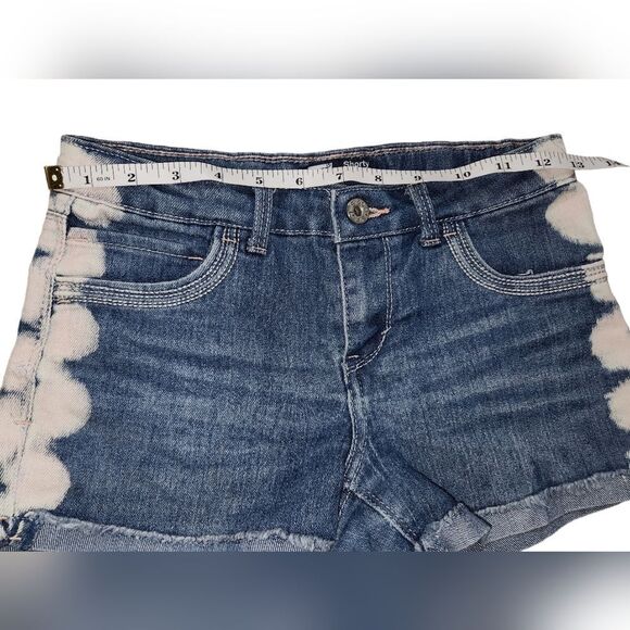 Levi's Denim Girls Shorty Shorts Adjustable Waist Size 10‎ Regular - Picture 6 of 8